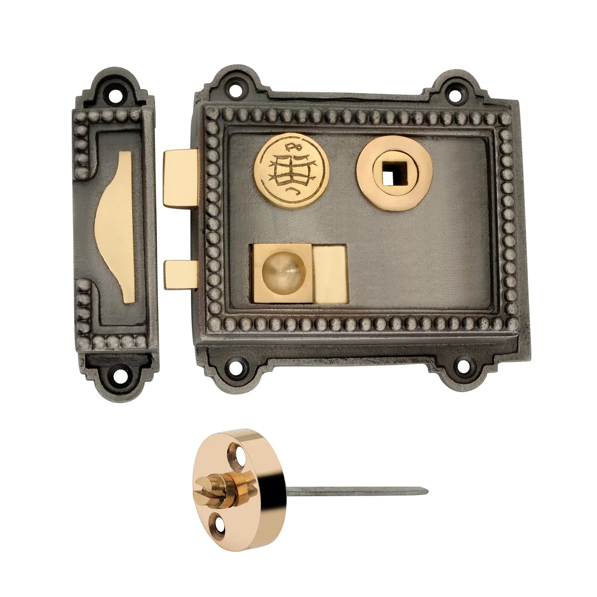 Regency Rim Latch Pewter Spira