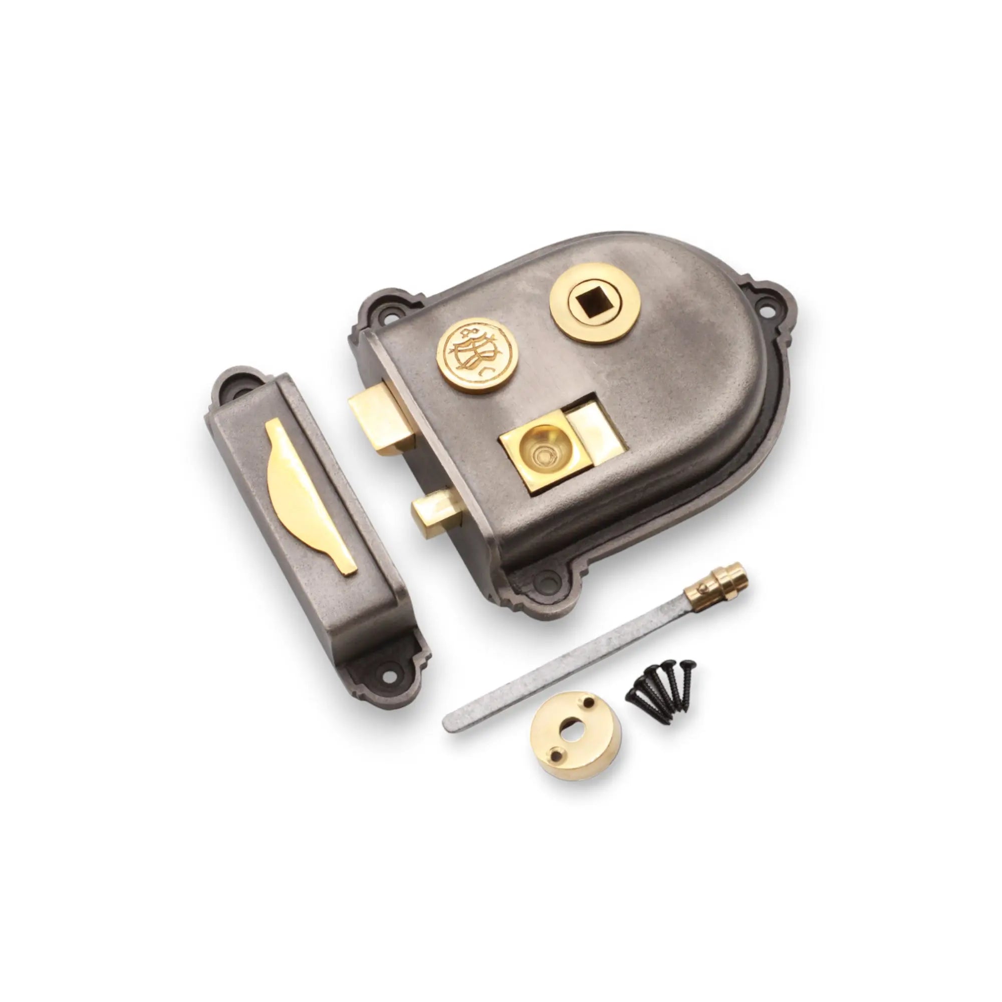 Cromwell Rim Latch Pewter Spira