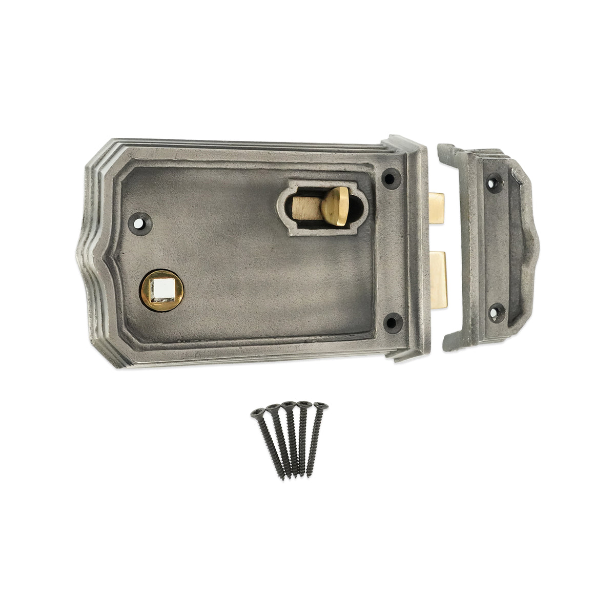 Gothic Rim Latch 125mm Pewter