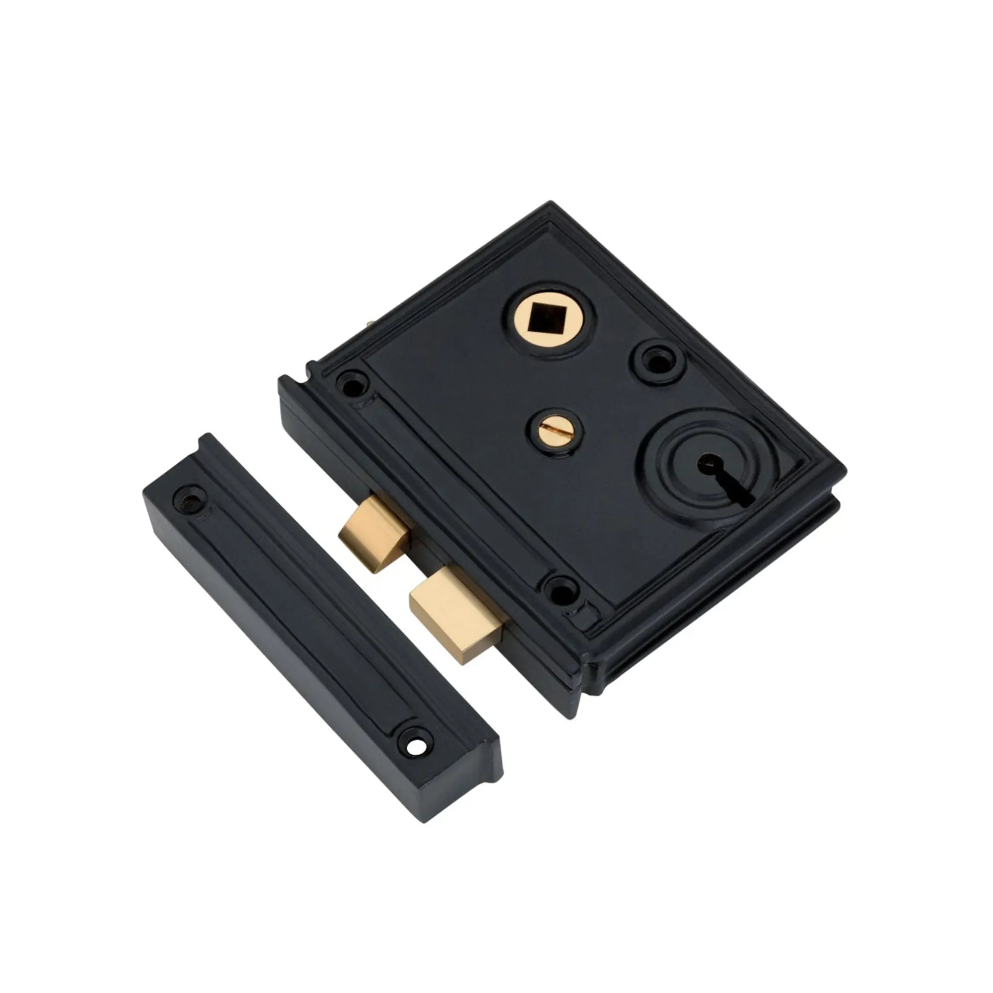 Vertical Rim Lock Black Spira