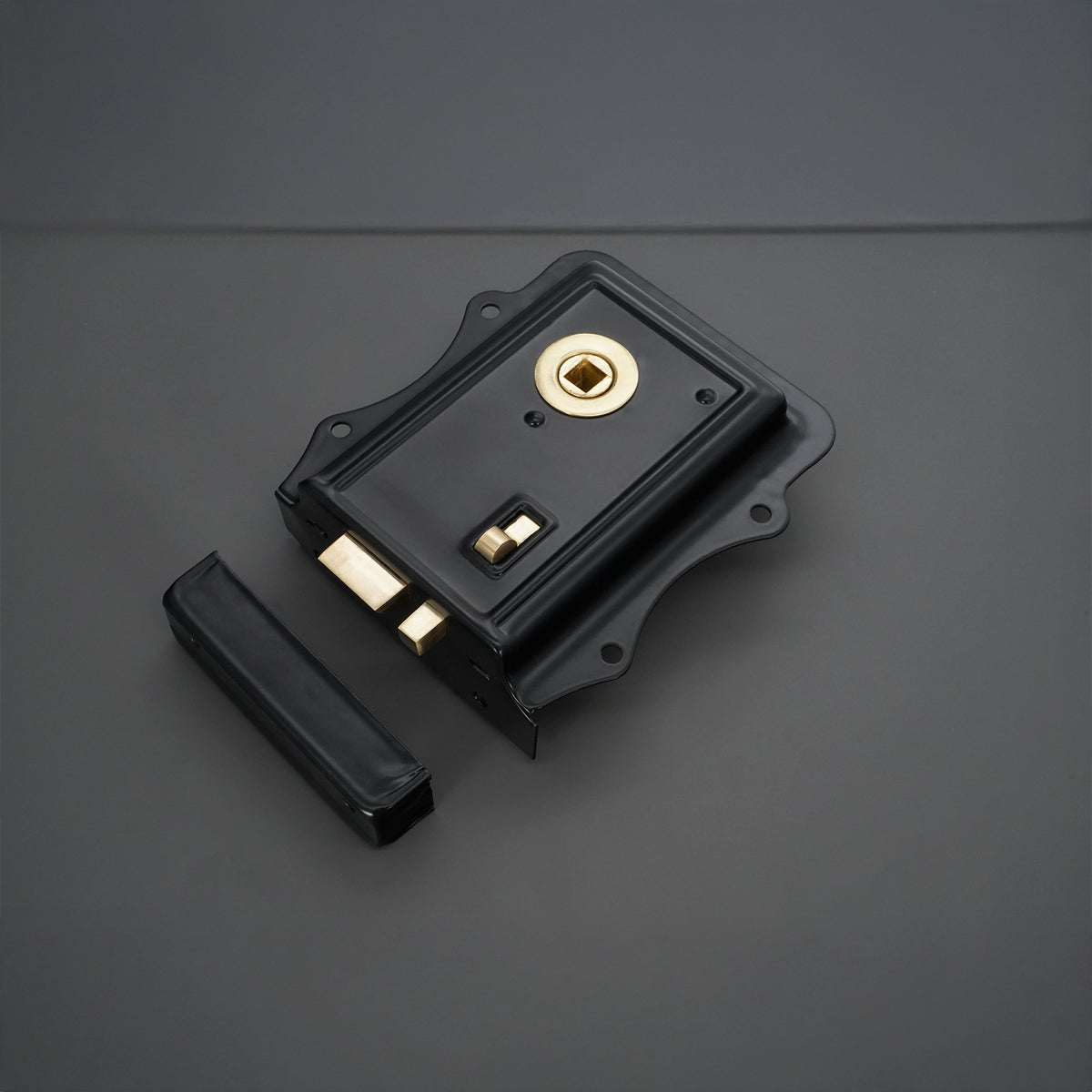Iron Rim Lock Olde - Black/Brass