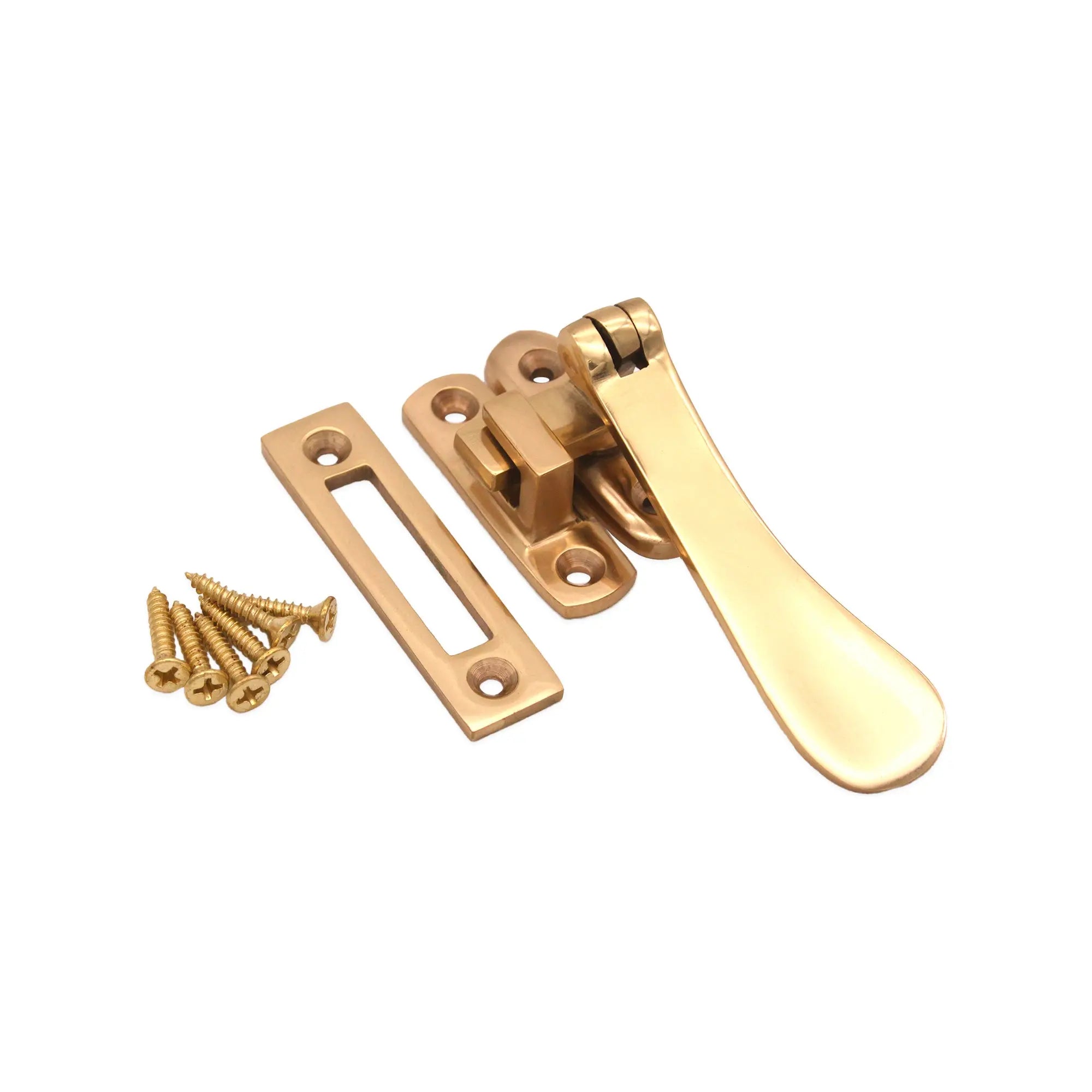 Casement Fastener Polished Brass Spira