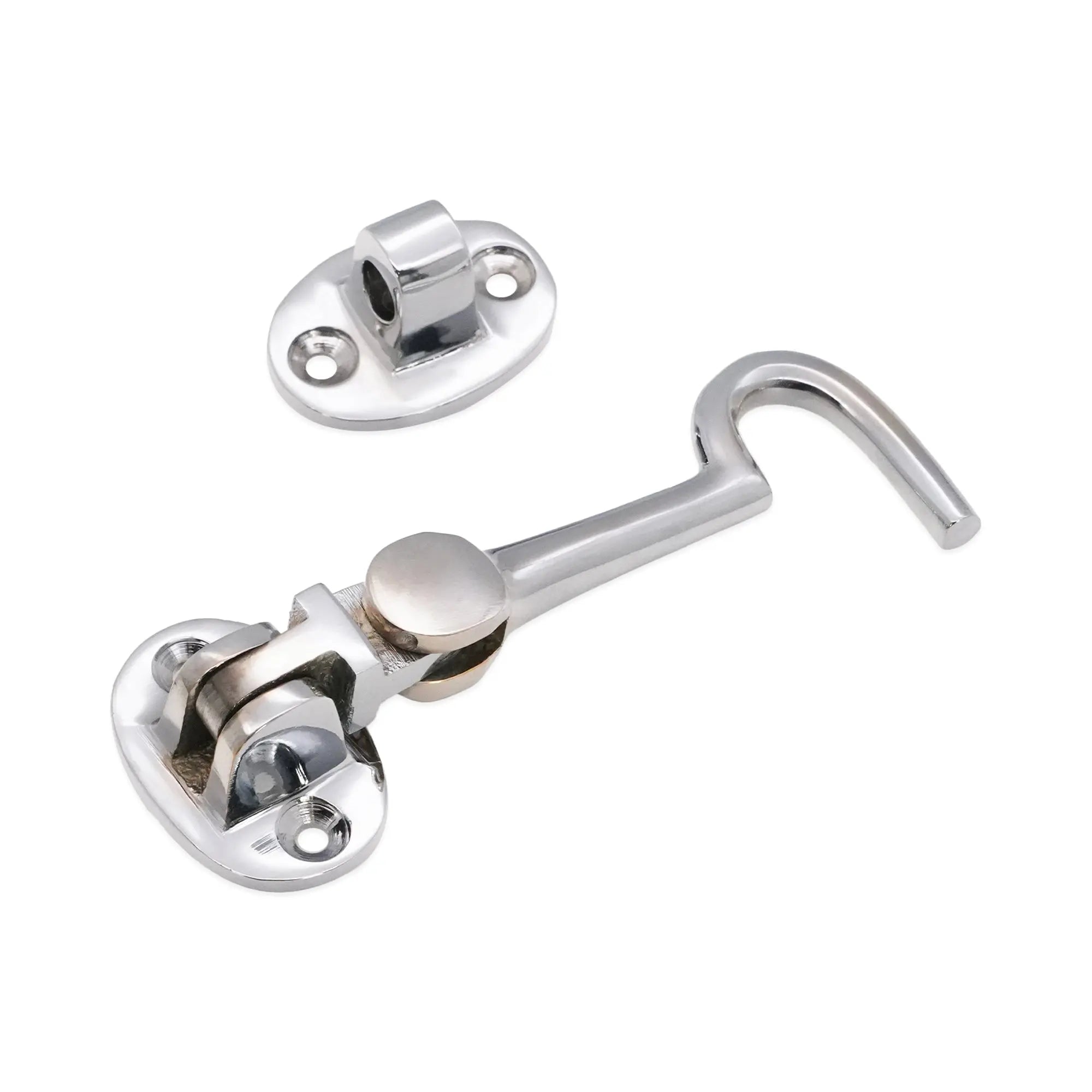 Silent Cabin Hook 3" - 75mm Polished Chrome Spira