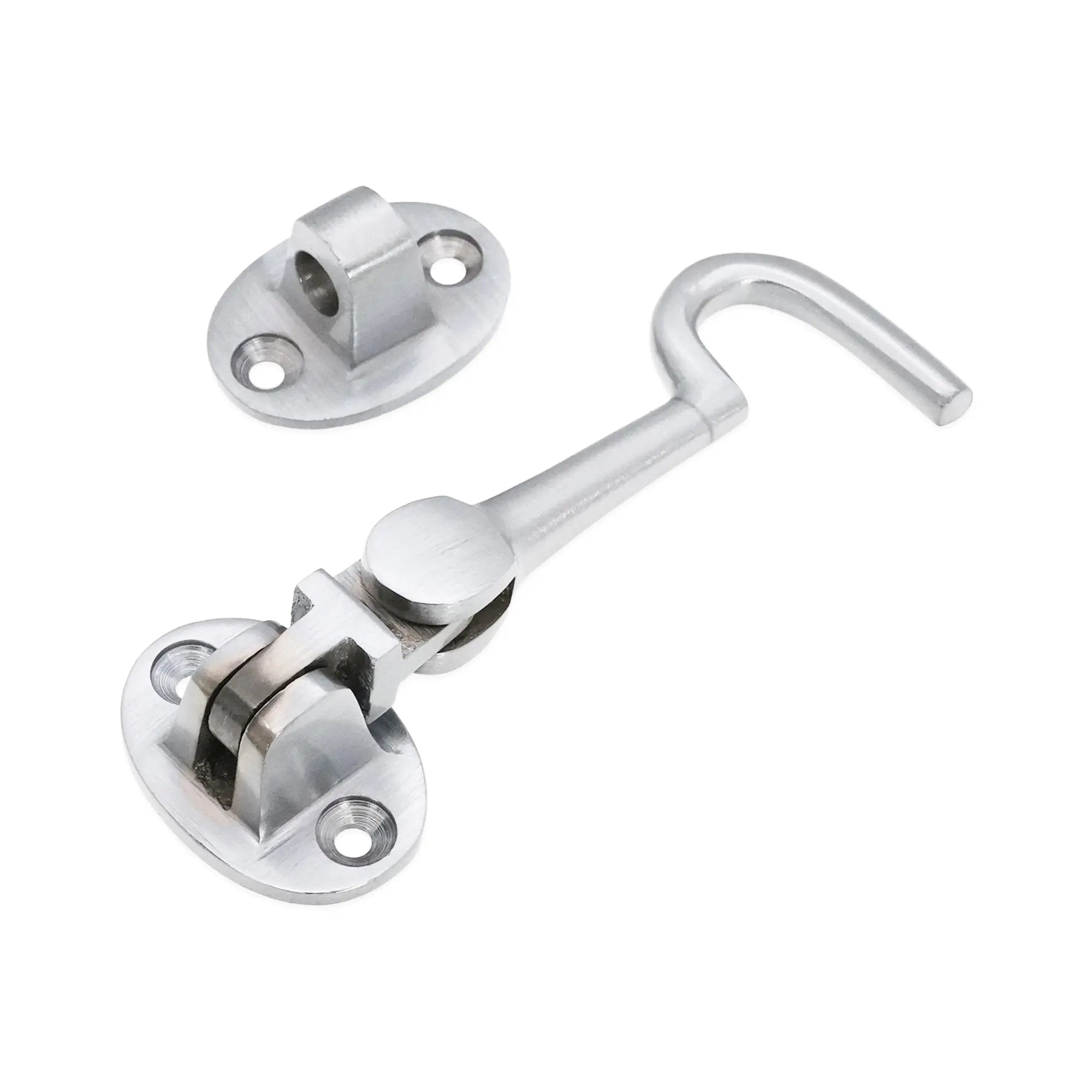 Silent Cabin Hook 3" - 75mm Satin Chrome Spira