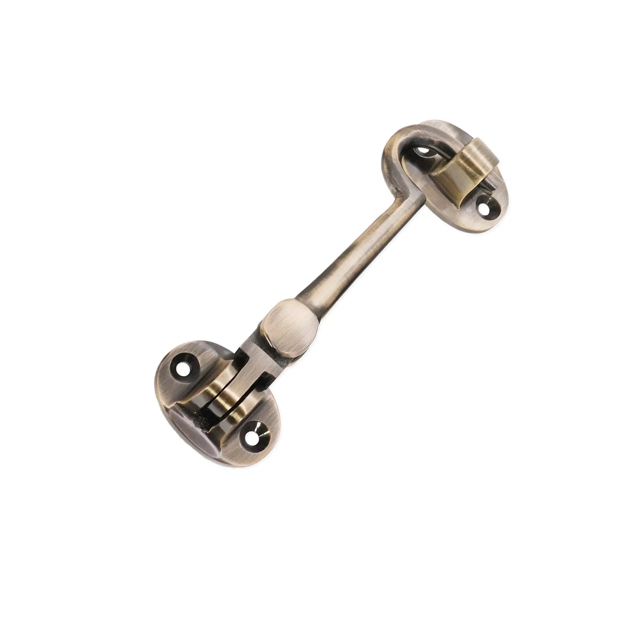 Silent Cabin Hook 4" - 100mm Antique Brass Spira
