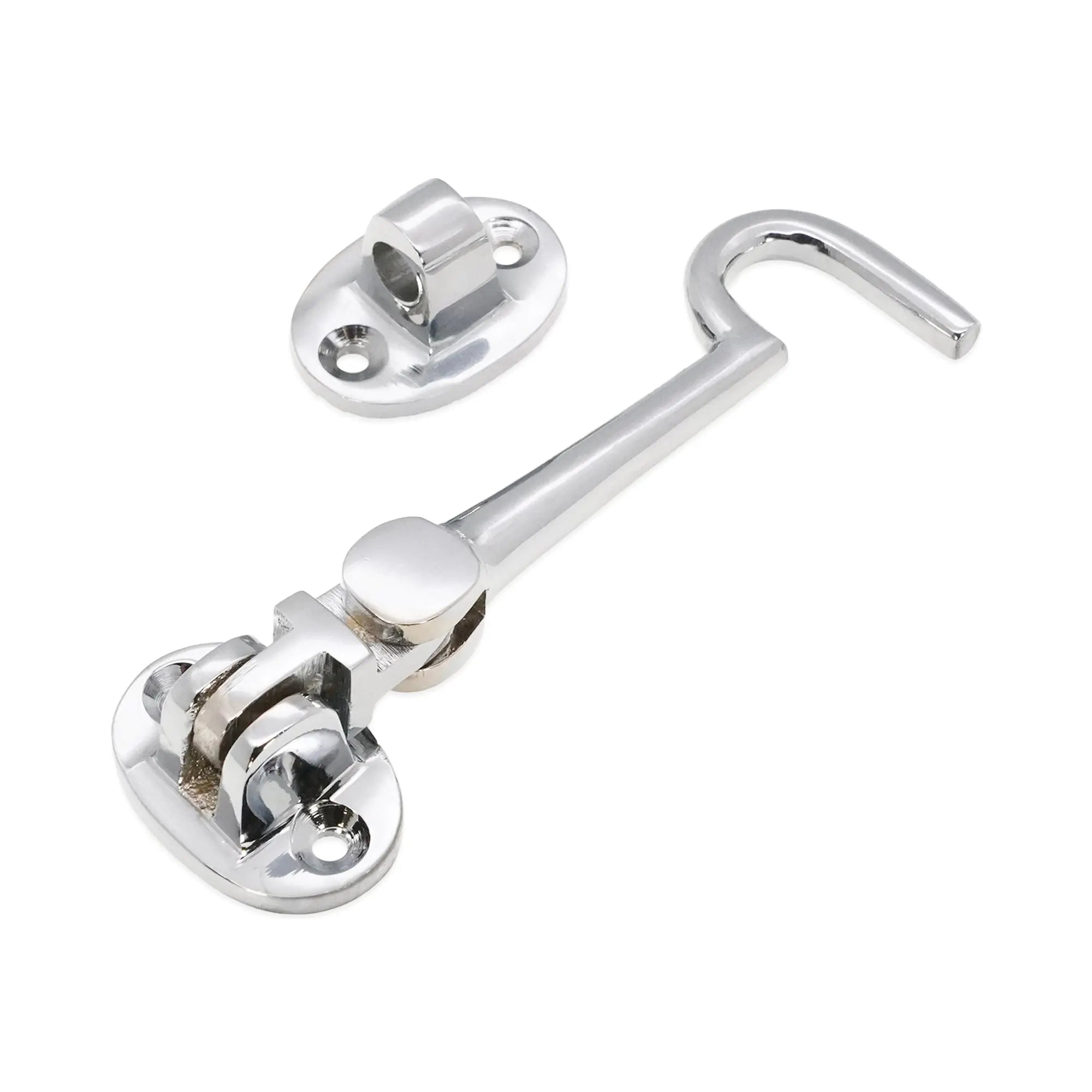 Silent Cabin Hook 4" - 100mm Polished Chrome Spira