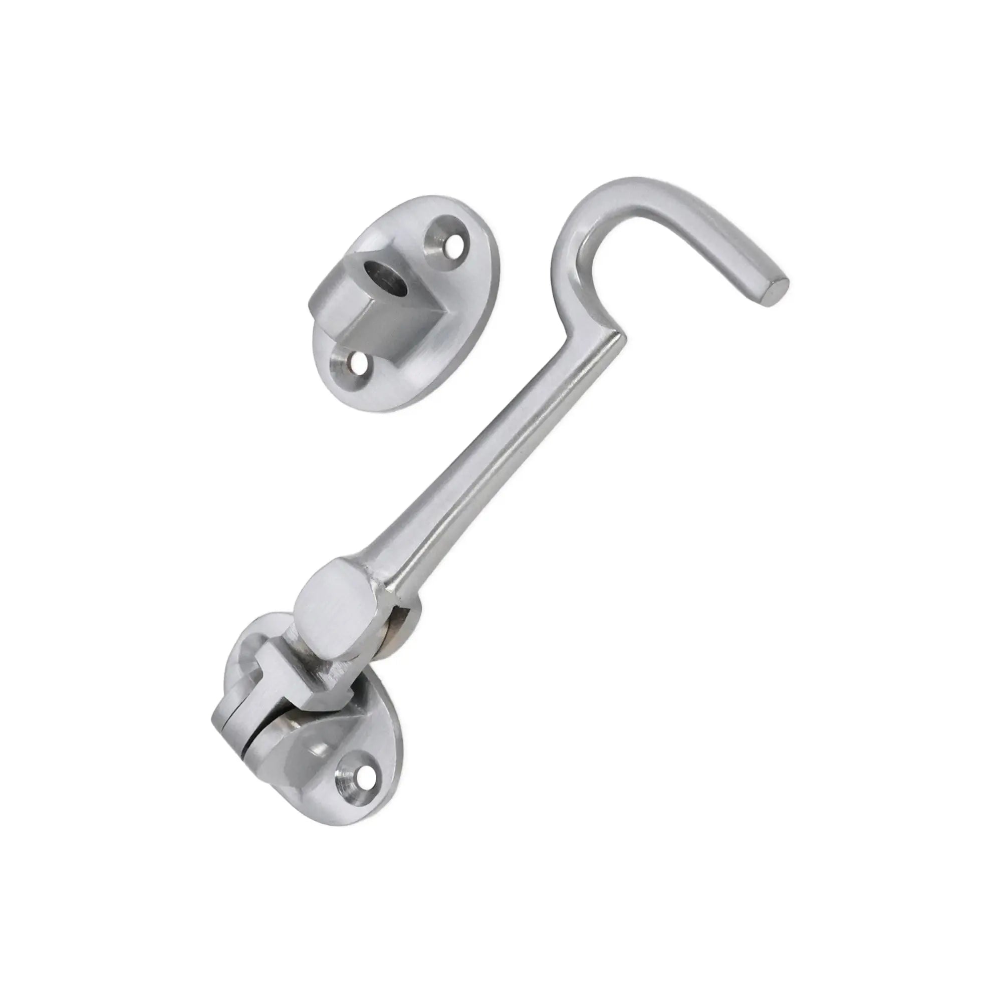Silent Cabin Hook 4" - 100mm Satin Chrome Spira