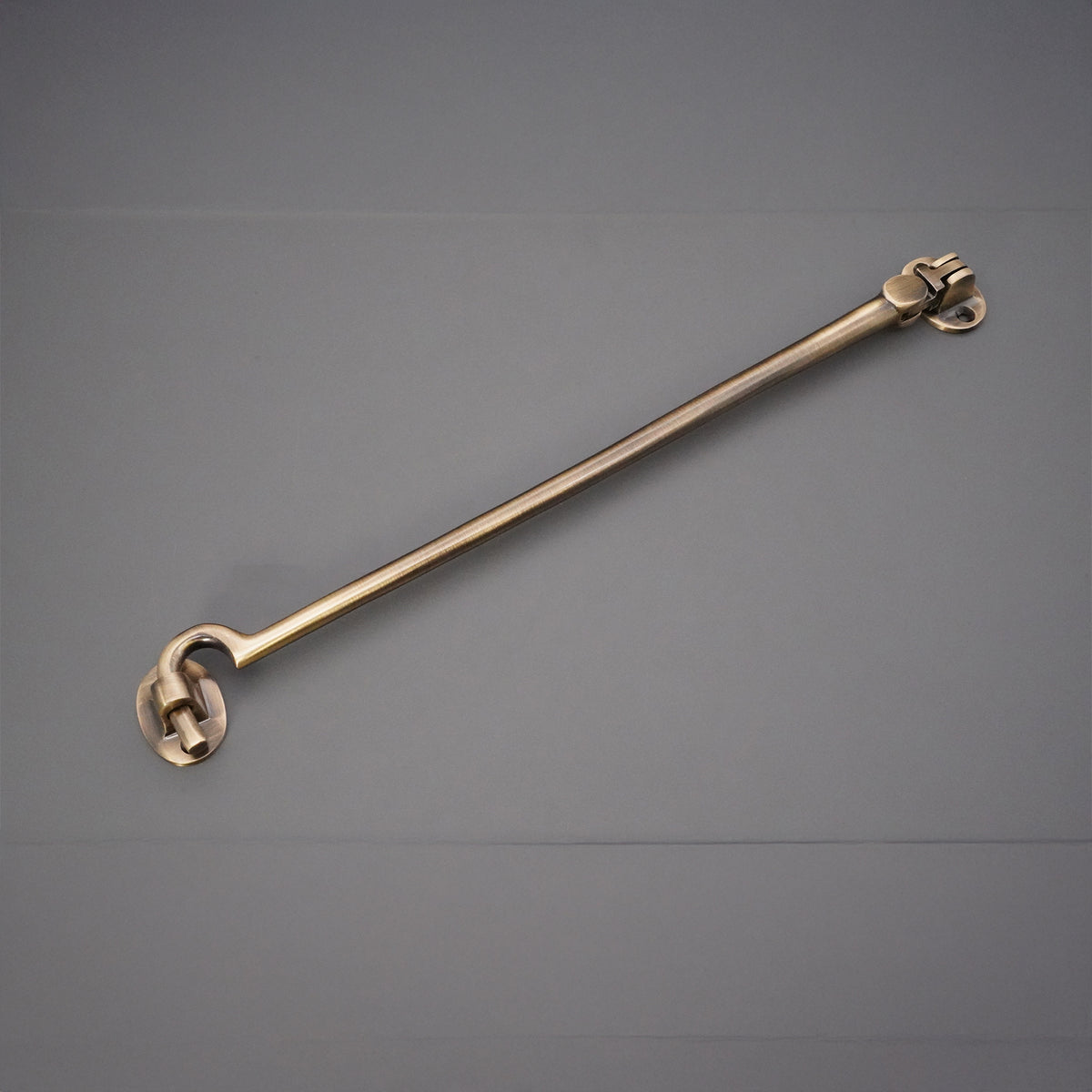 Silent Cabin Hook 12" - 300mm Antique Brass
