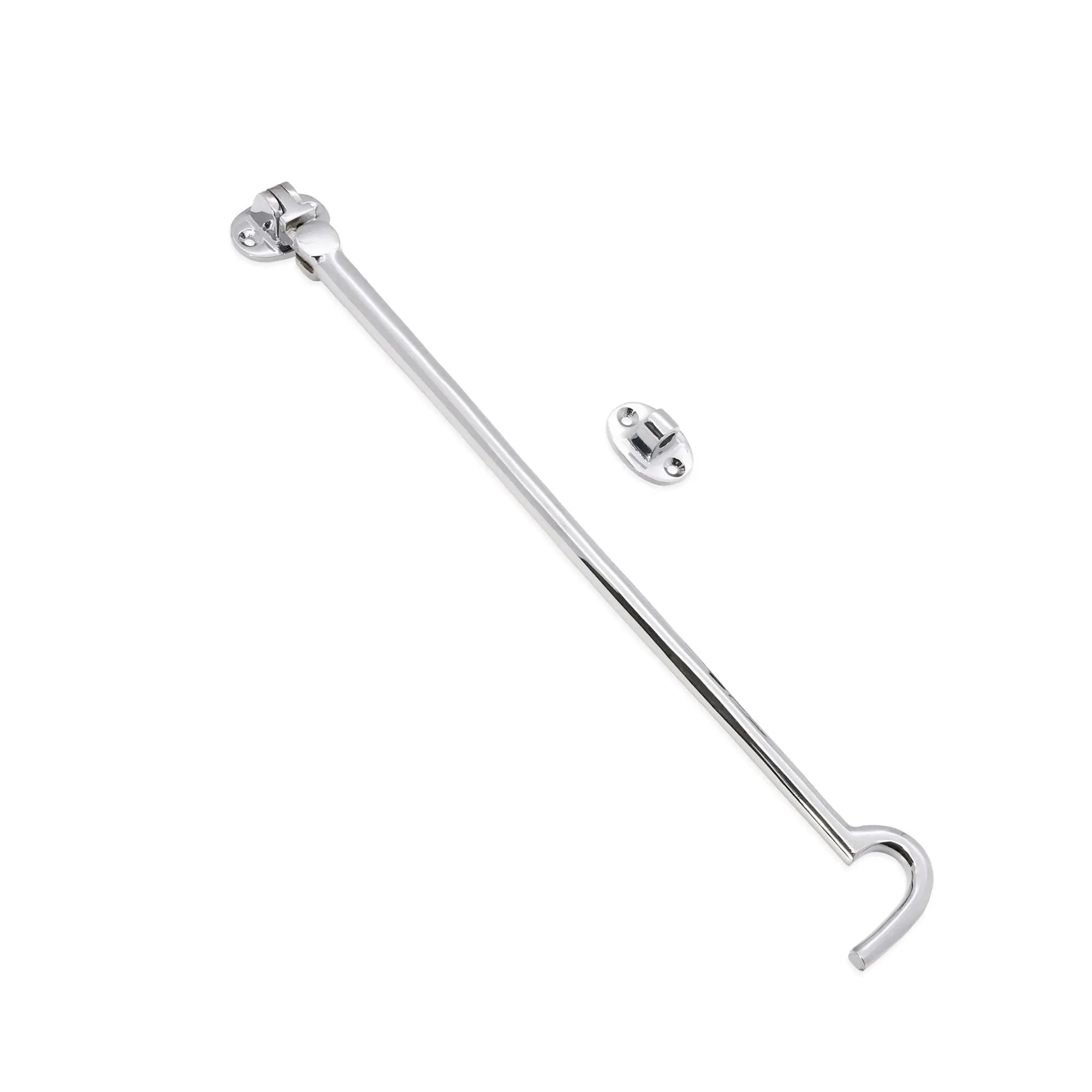 Silent Cabin Hook 12" - 300mm Polished Chrome Spira