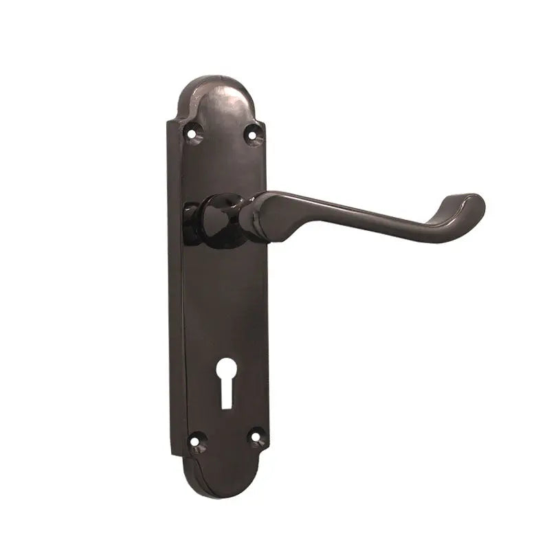 Oakley Lock Lever Handle Black Nickel Spira