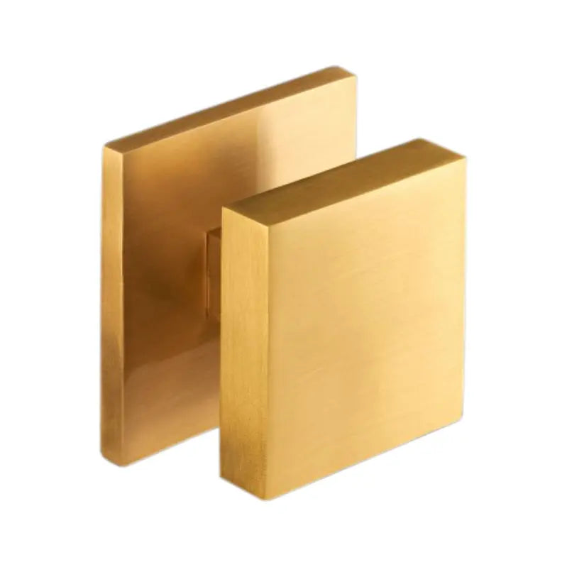 Square Centre Door Knob Satin Brass Spira