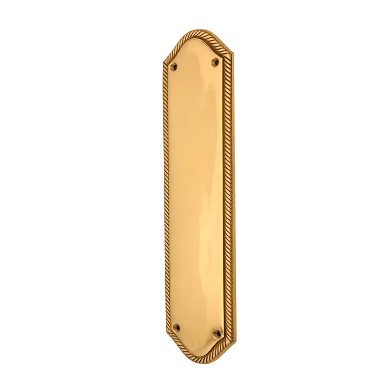Georgian Half Round Finger Plate 295mm Polished Brass Spira