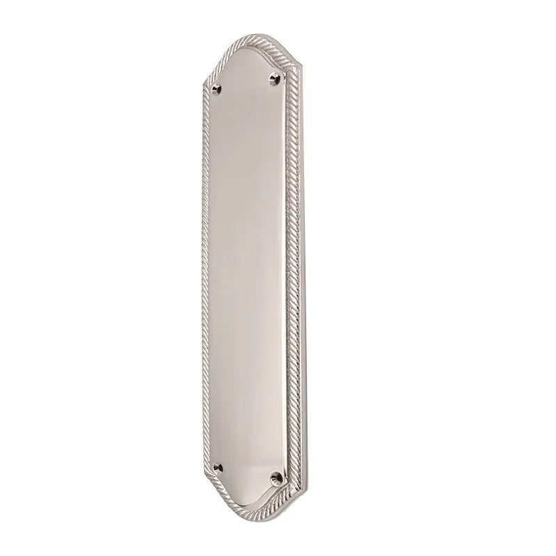 Georgian Half Round Finger Plate 295mm Polished Chrome Spira