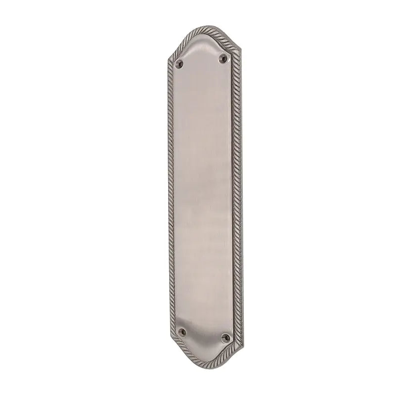 Georgian Half Round Finger Plate 295mm Satin Chrome Spira