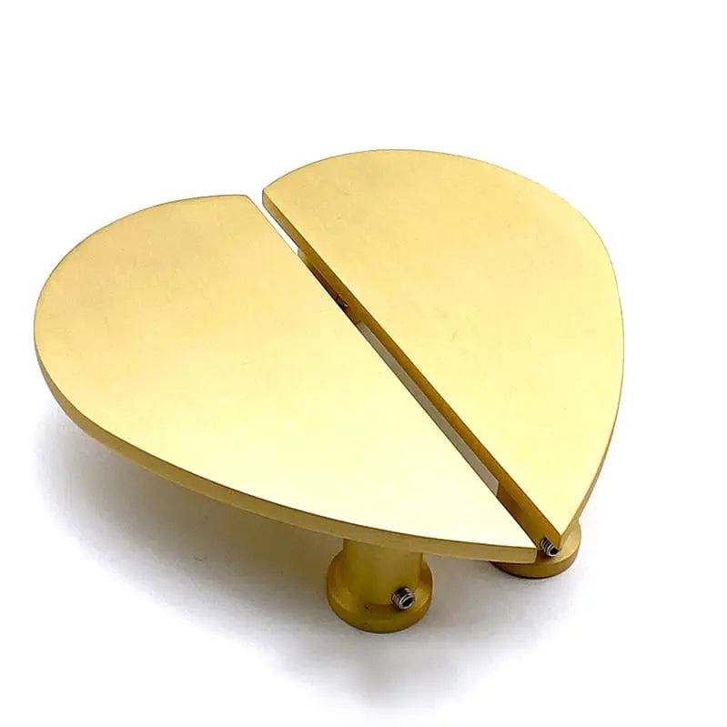 Heart Brass Cabinet Door Handles Satin Brass Spira