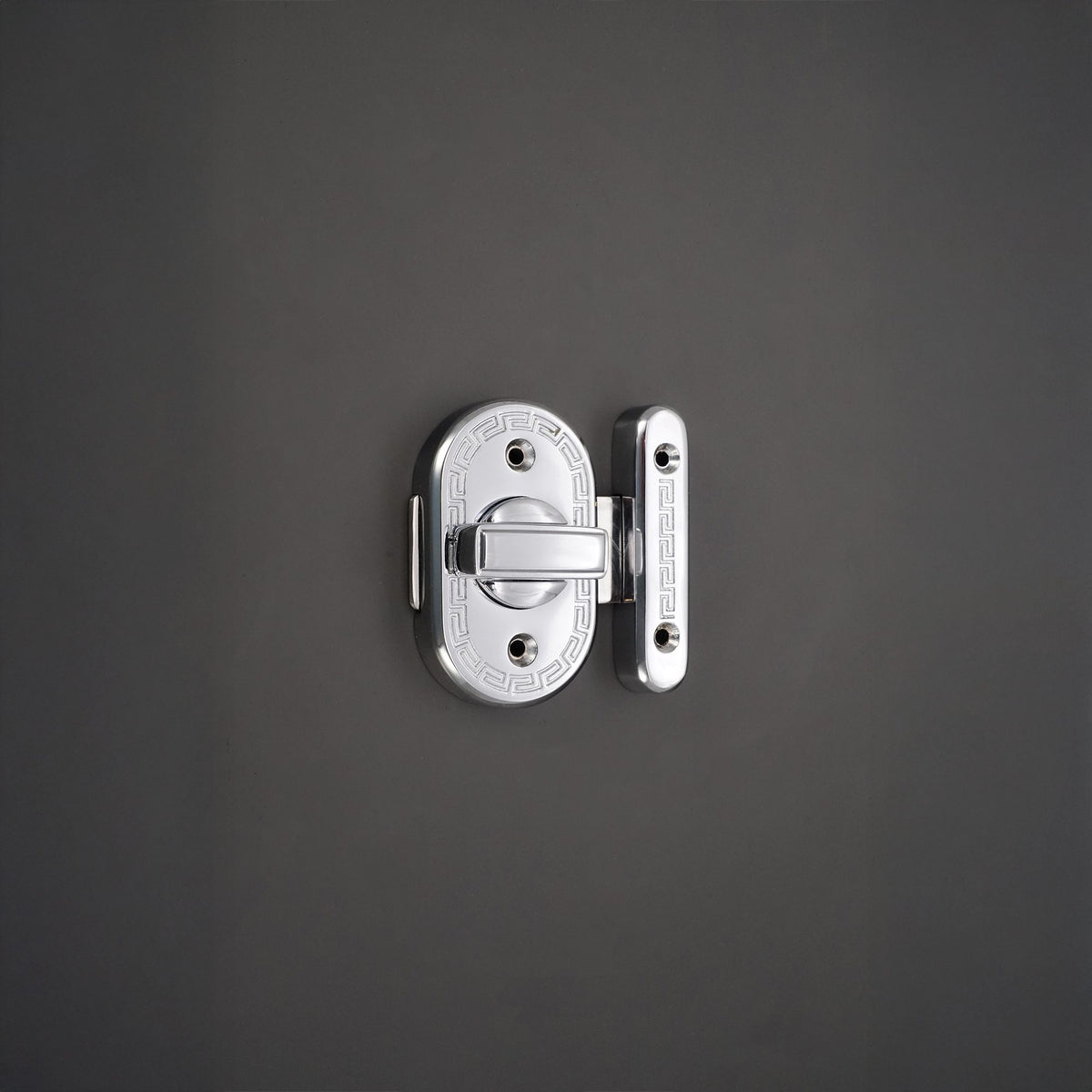 Delta Bathroom Latch Big Polished Chrome