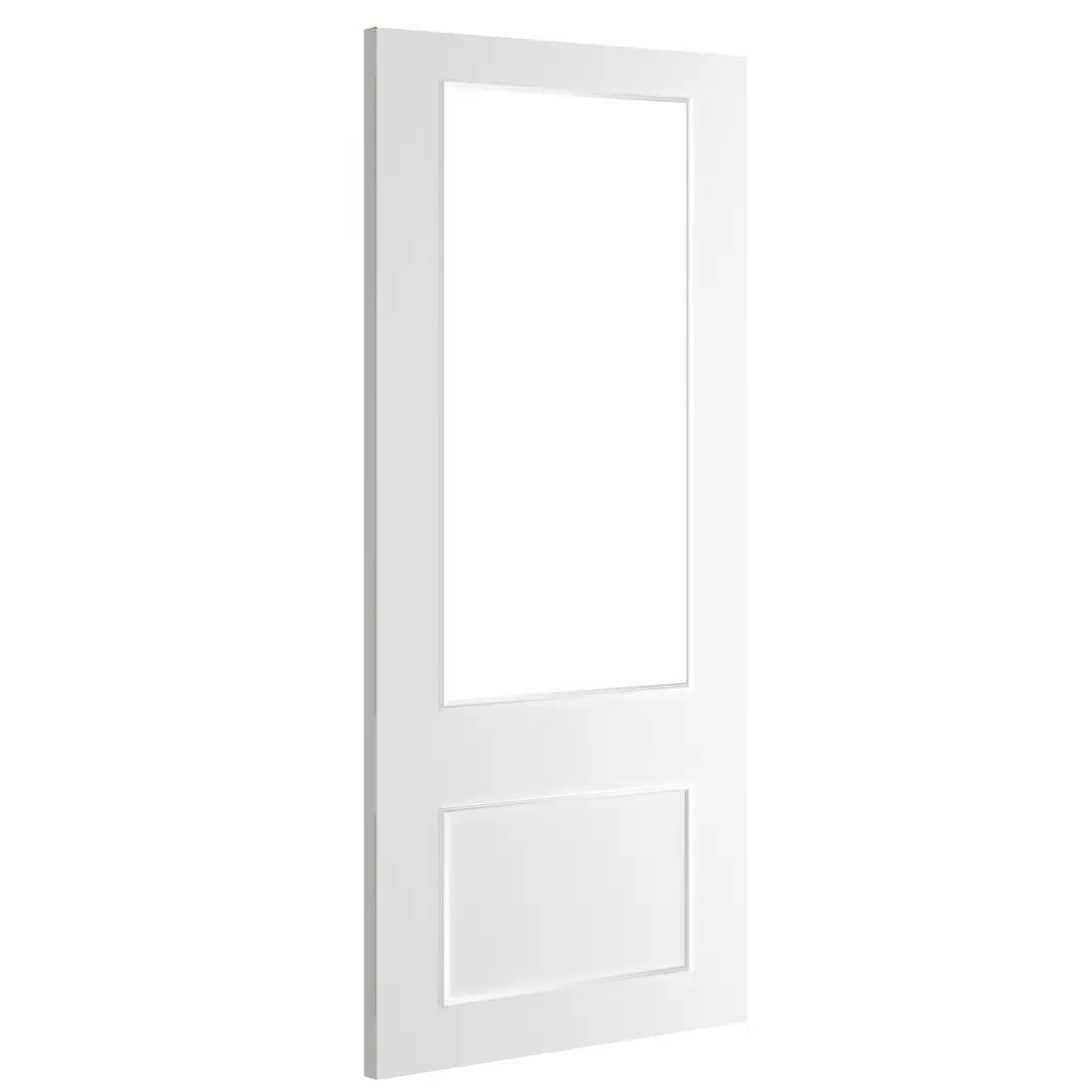 Sandringham White Primed Bevelled Glaze Internal Door