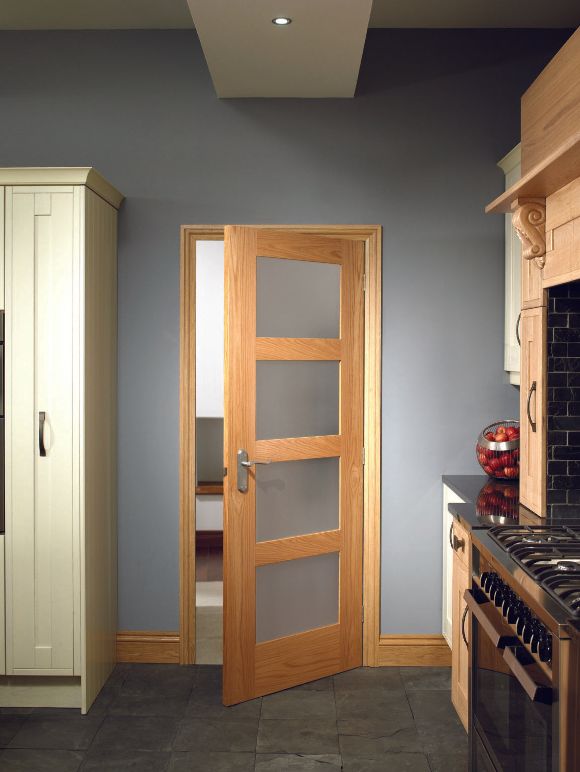 Shaker 4P Oak with Obscure Glass life