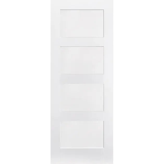 Shaker 4P Primed White Fire Door