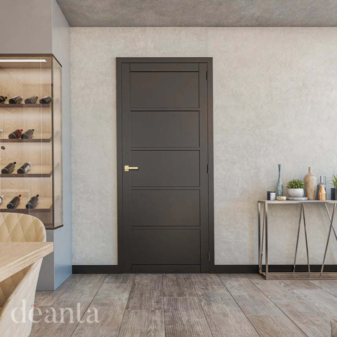 Shoreditch Black Prefinished Internal Door