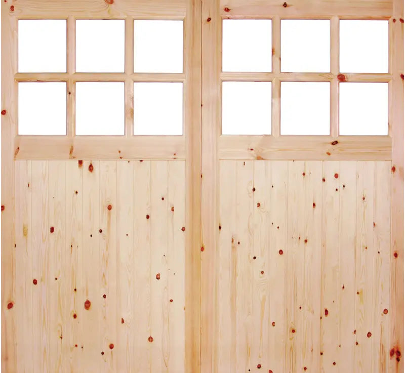 Single Glazed Garage Door Redwood