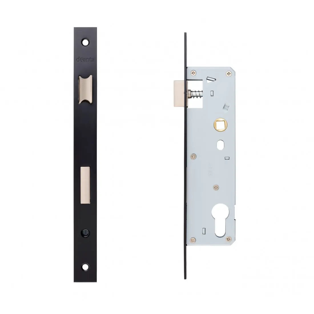 Slim Euro Profile Sashlock Black Steel