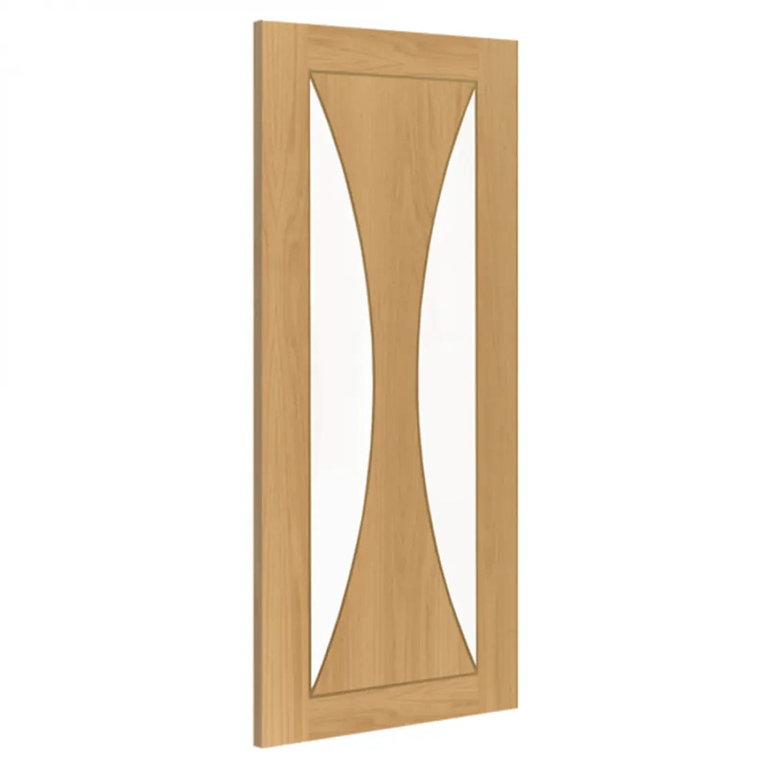 Sorrento Prefinished Oak Glazed FSC Internal Door 3d