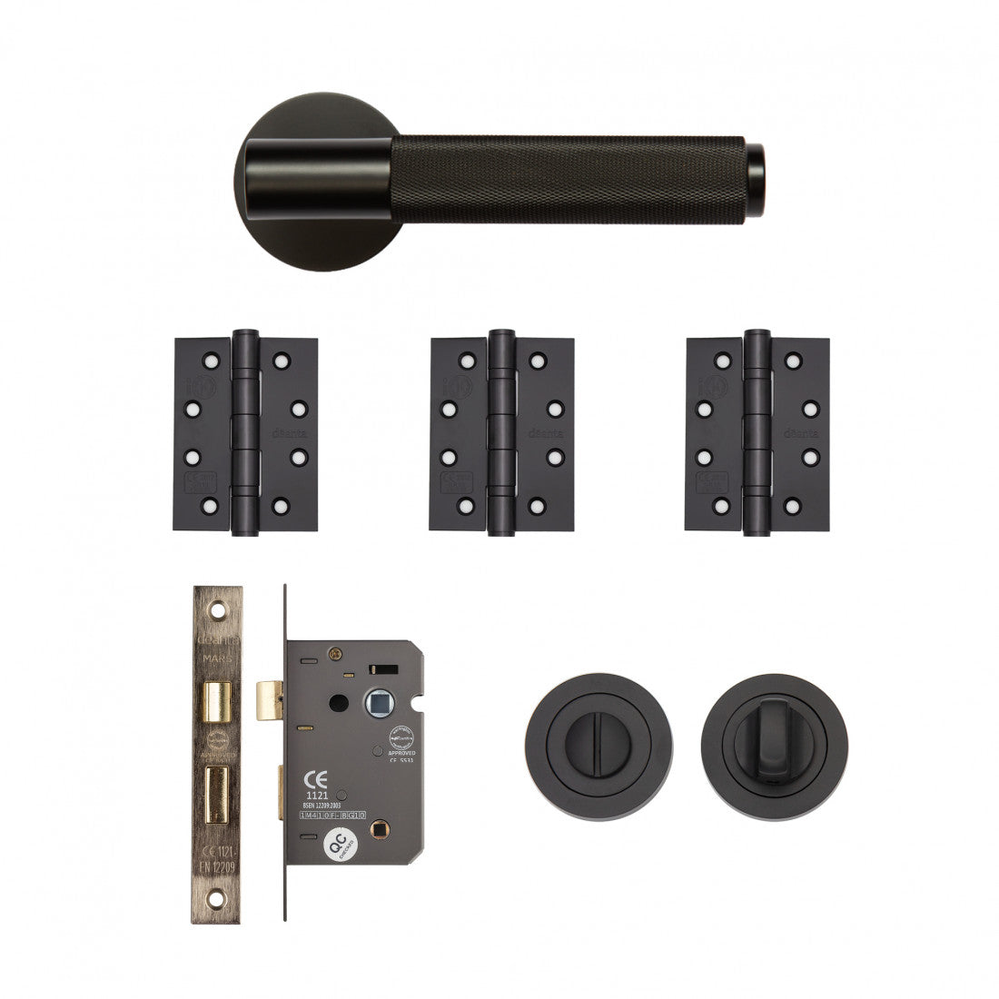 Sparta Bathroom Kit Matt Black Finish