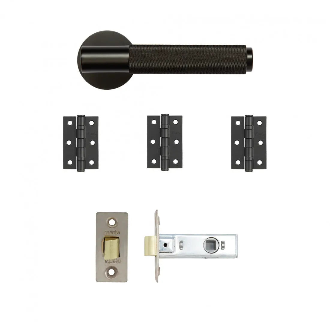 Sparta Latch Kit Matt Black Finish 2