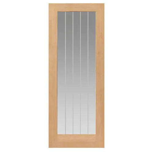 Unfinished Thames Oak 1 Light Internal Door