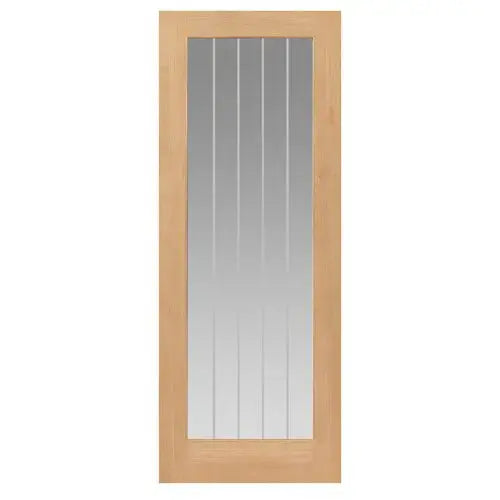 Pre-Finished Thames Oak 1 Light Internal Door JB Kind