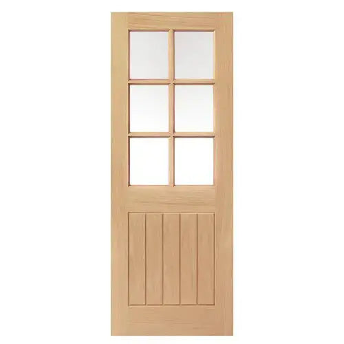 Unfinished Thames Oak 6 Light Internal Door JB Kind