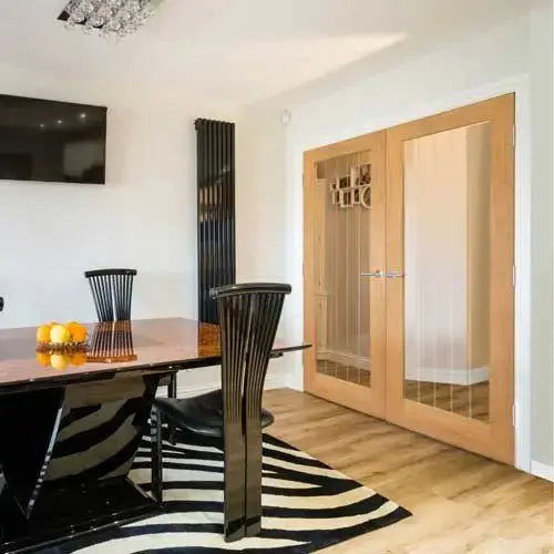 Pre-Finished Thames Oak 1 Light Internal Door JB Kind