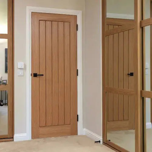 Pre-Finished Thames Oak Veneered Internal Fire Door JB Kind