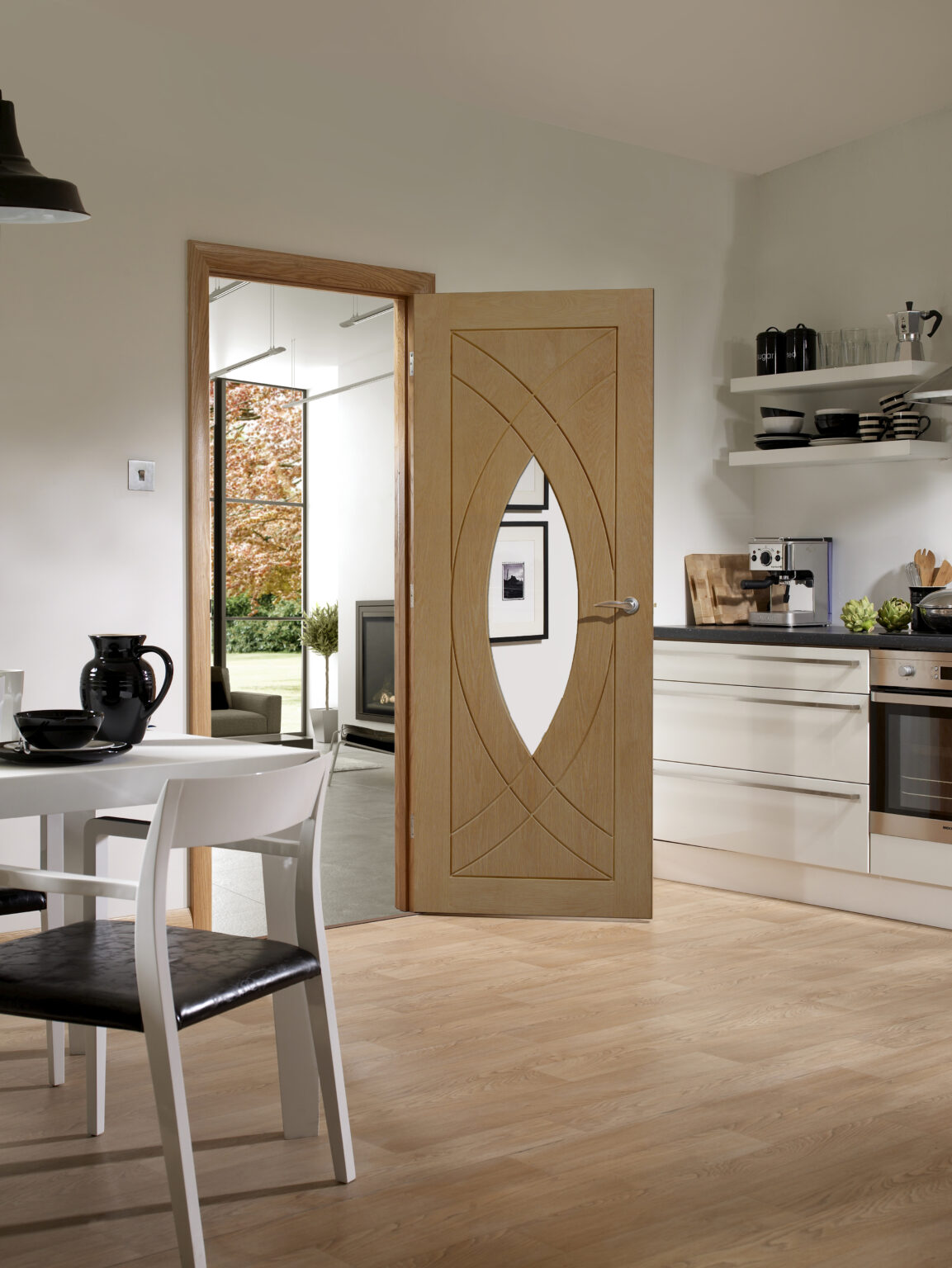 Treviso Internal Oak with Clear Glass