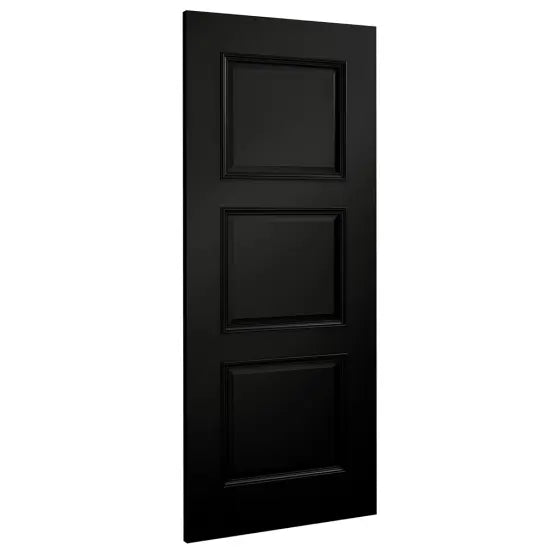 Trinity Black Prefinished Fire Door Deanta