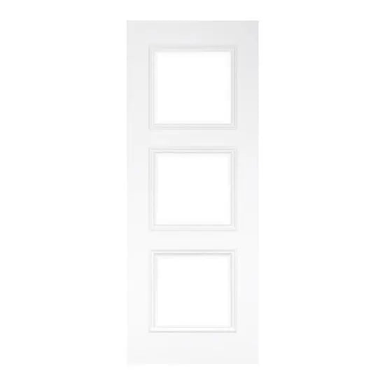Trinity White Primed Bevelled Glaze Door Deanta