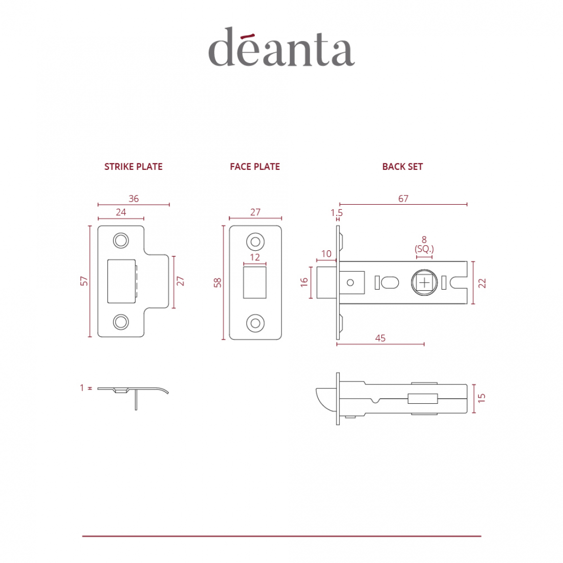 Tubular Latch Satin Nickel