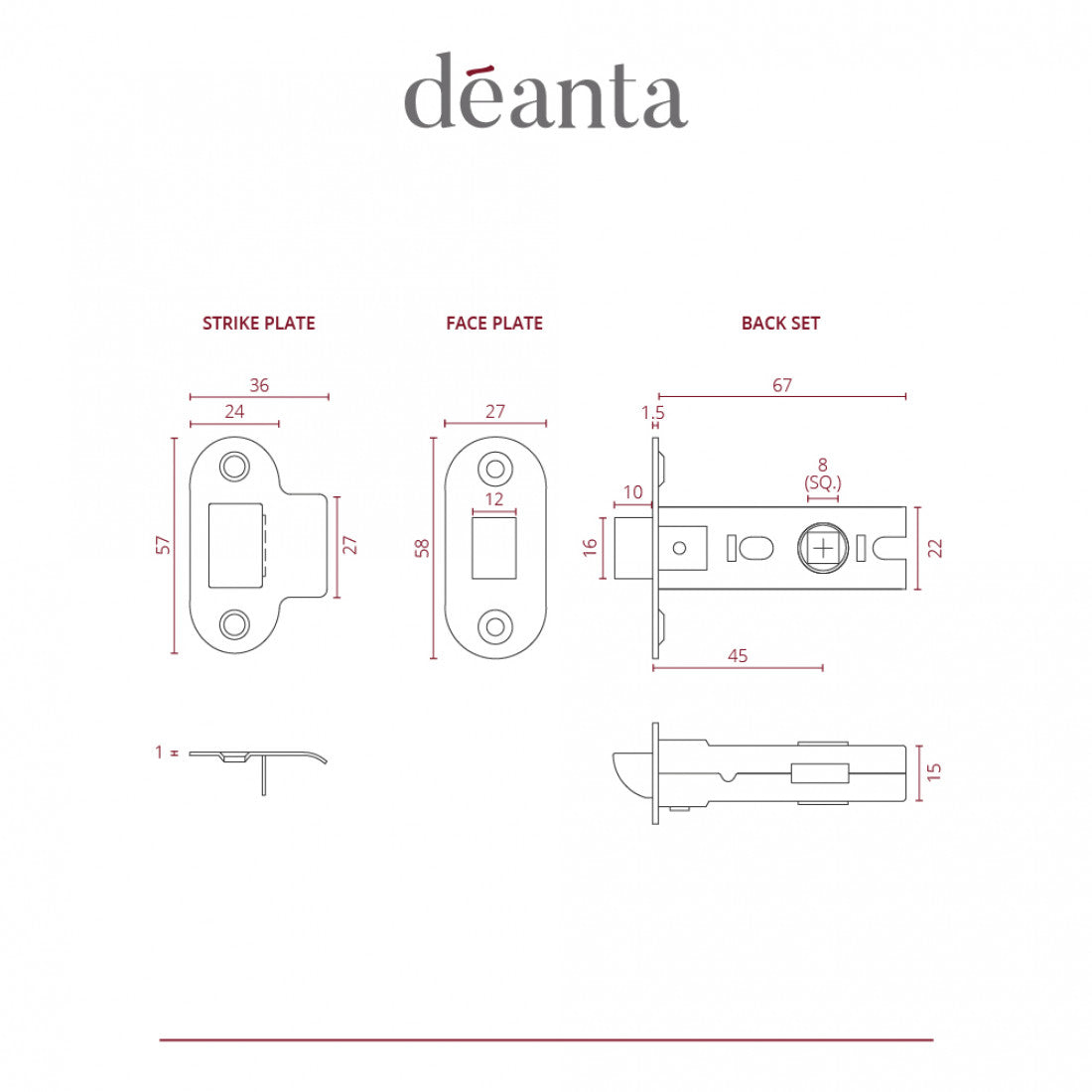 Tubular Latch Satin Nickel
