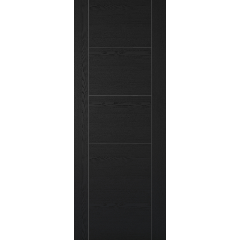 Vancouver Laminate Pre-finished Black Ash Laminate Fire Door