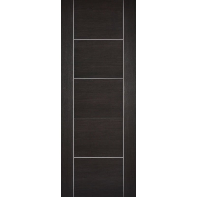 Vancouver Laminate Pre-finished Dark Grey Laminate Fire Door