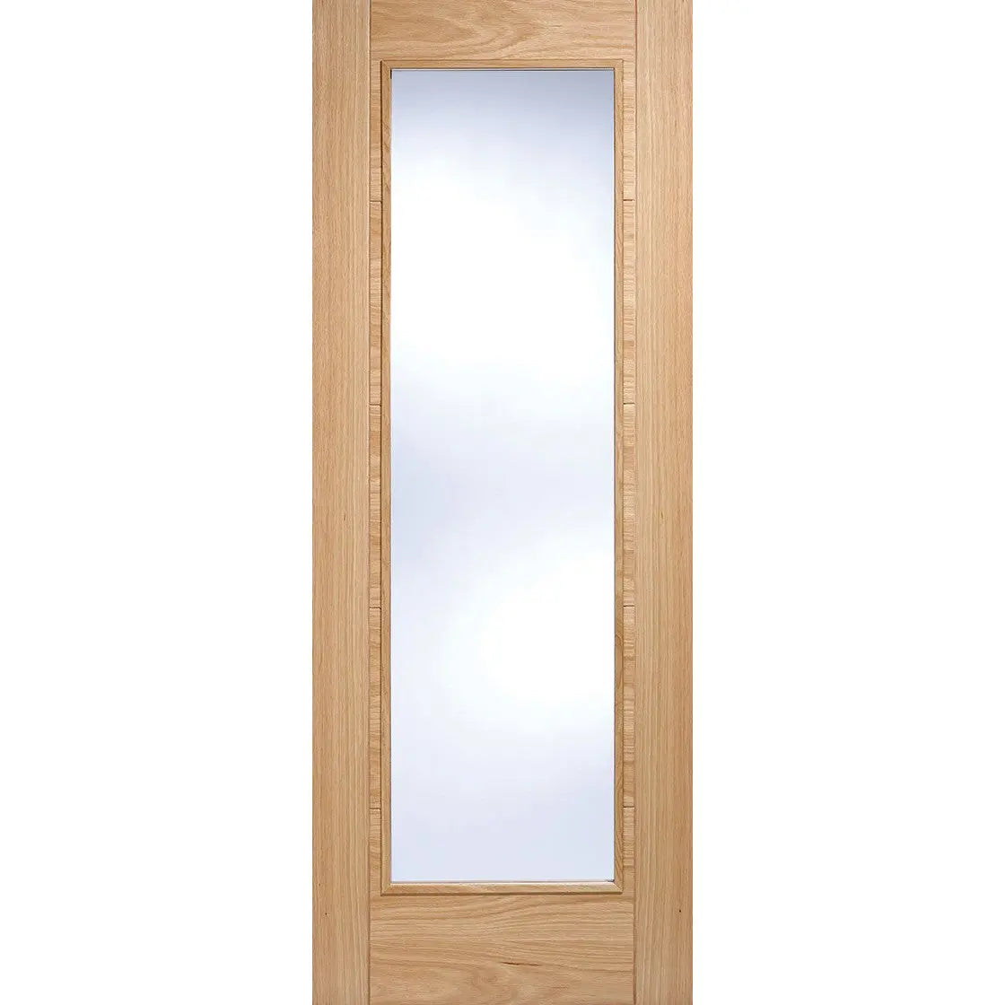 Vancouver Pattern 10 Pre-Finished Oak Fire Door