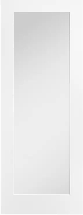 White Pattern 10 Glazed 1L Clear LPD Doors
