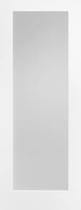 White Pattern 10 Glazed 1L Frosted LPD Doors