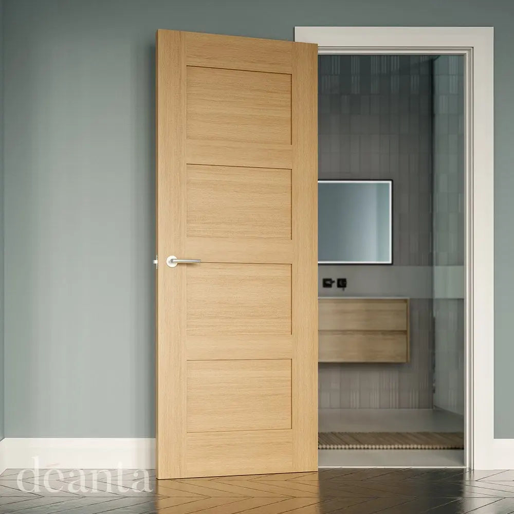 Coventry Prefinished Oak Fire Door Deanta