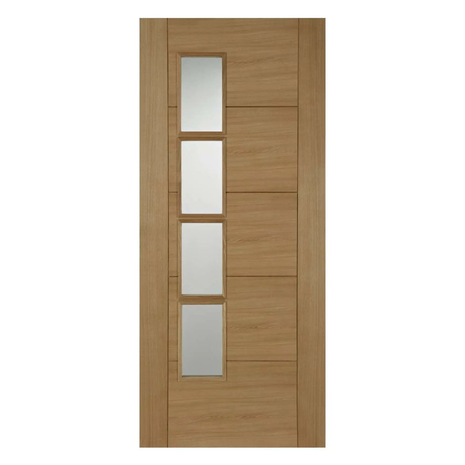 ISEO Quarter Cut Veneer Offset 4 Light Glazed