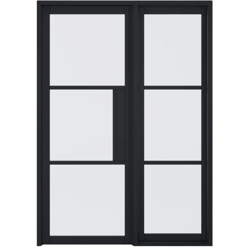 Tribeca Black Door Glazed Without Lock LPD Doors