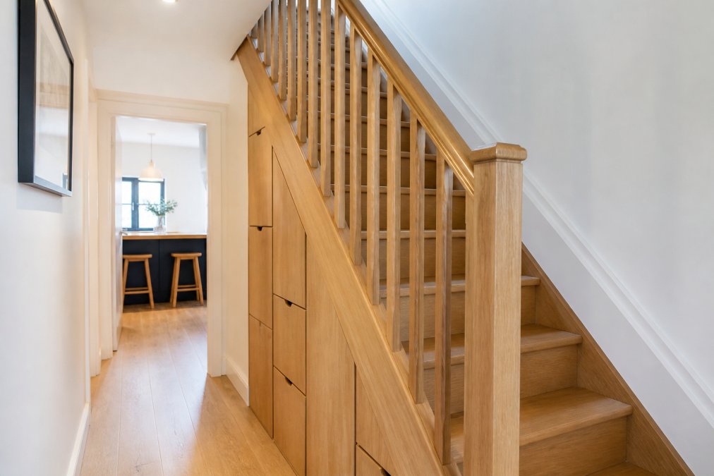 Bespoke Staircase Design for Small Hallways