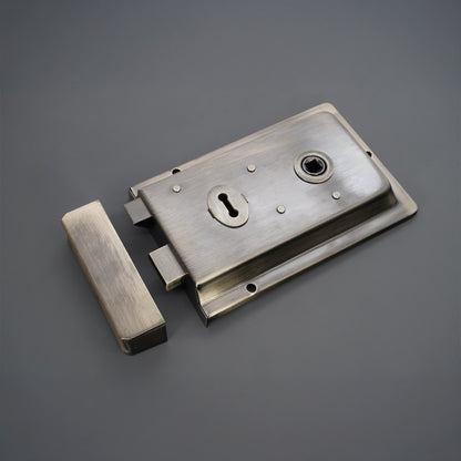 Iron Rim Lock - Fluted Antique