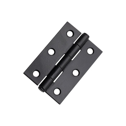 NON CE Mild Steel Butt Hinges - Matt Black